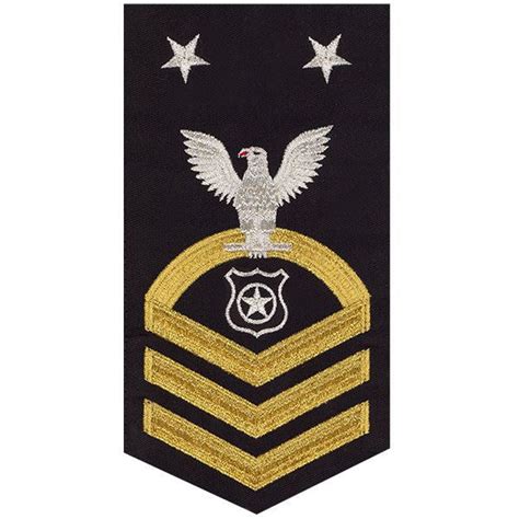 USN E-9 Seaworthy Gold on Blue Master at Arms Rating Badge – Vanguard Industries