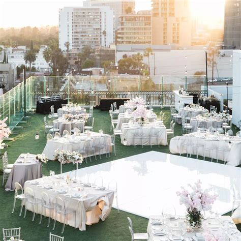 The London West Hollywood: WEST END ROOFTOP Wedding Venue | Cost from $39,420 | Breezit