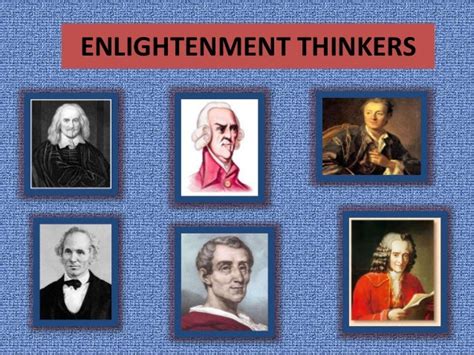 Enlightenment thinkers