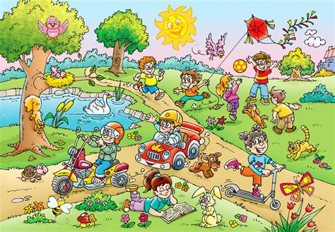 Kids in the Playground jigsaw puzzle in Kids Puzzles puzzles on TheJigsawPuzzles.com