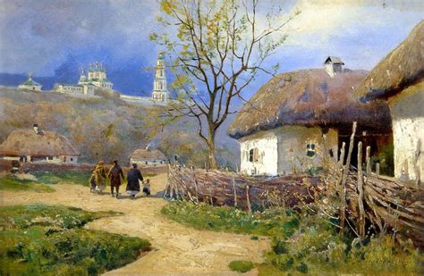 Sergey Vasilkovsky (1854-1917 - A Quiet Evening in Poltava | Peintre, Art artisanat, Art