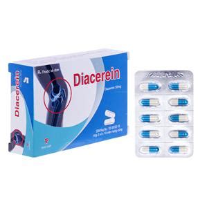 Diacerein 50mg (Hộp /3 vỉ /10 viên) Thành Nam