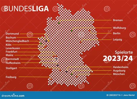Bundesliga Locations 2023 24 Editorial Photo - Illustration of berlin, soccer: 280283716
