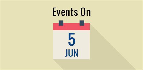 Events on 5 June