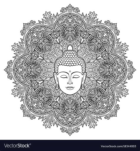 Buddhist Mandala Template