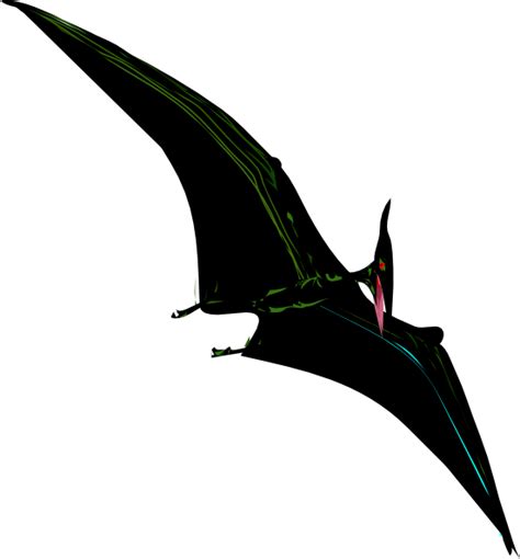 Black Pterodactyl Clip Art at Clker.com - vector clip art online, royalty free & public domain