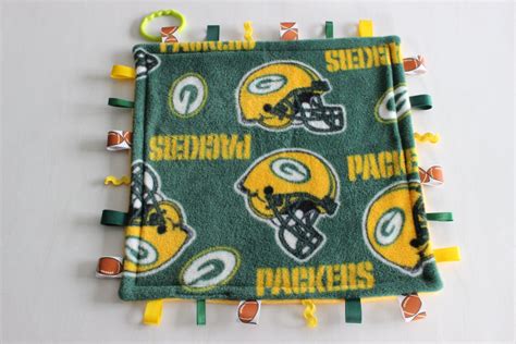 Green Bay Packers Lovey Tag Baby Blanket READY TO SHIP