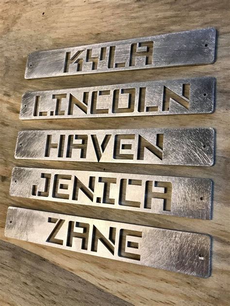 Metal Name Plates Personalized High Definition Name Plaques | Etsy