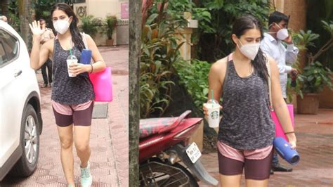 Sara Ali Khan spotted post her workout session - In pics! | News | Zee News