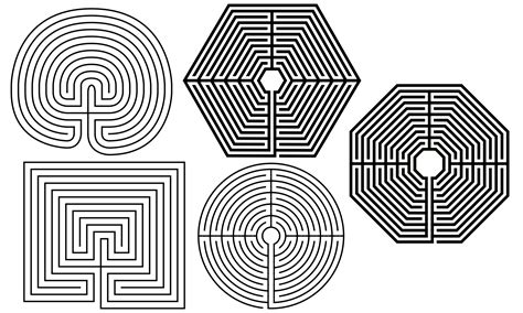 A Comparison of 5 different types of 11 Circuit Labyrinths — Do you maze?