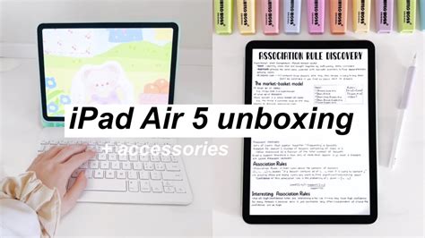 2022 M1 iPad air 5 starlight unboxing + accessories | aesthetic and ASMR Apple unboxing 📦 🍎 ...