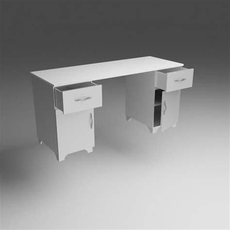 3d blender desk design 3D model | CGTrader