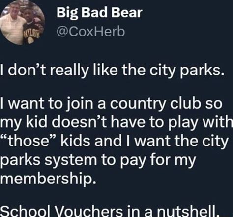 Big Bad Bear @CoxHerb I don't really like the city parks. I want to ...