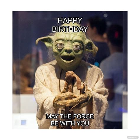 Happy Birthday Star Wars Meme in JPG, GIF, PNG, Illustrator, PSD - Download | Template.net