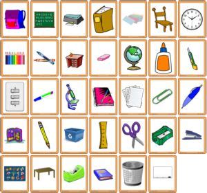 Classroom Objects Flashcards - FREE Printable Image and Word Cards ...