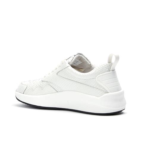 Snake Leather Sneaker // White Python (US: 8) - Article No. - Touch of Modern