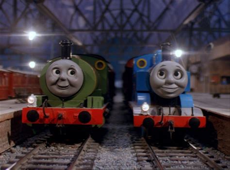 Thomas and Percy at Knapford feeling very pleased by Ryansmither1 on ...