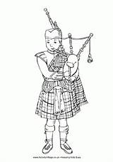 Scotland Colouring Pages For Kids sketch template