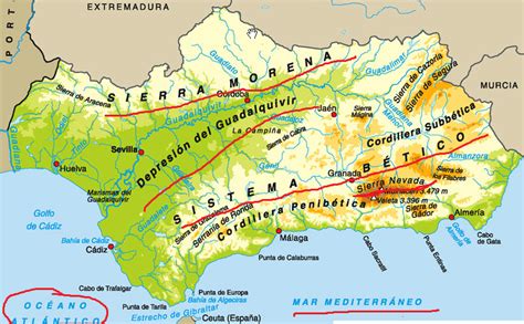 CARAZONY 2ºA: MAPA DE ANDALUCÍA