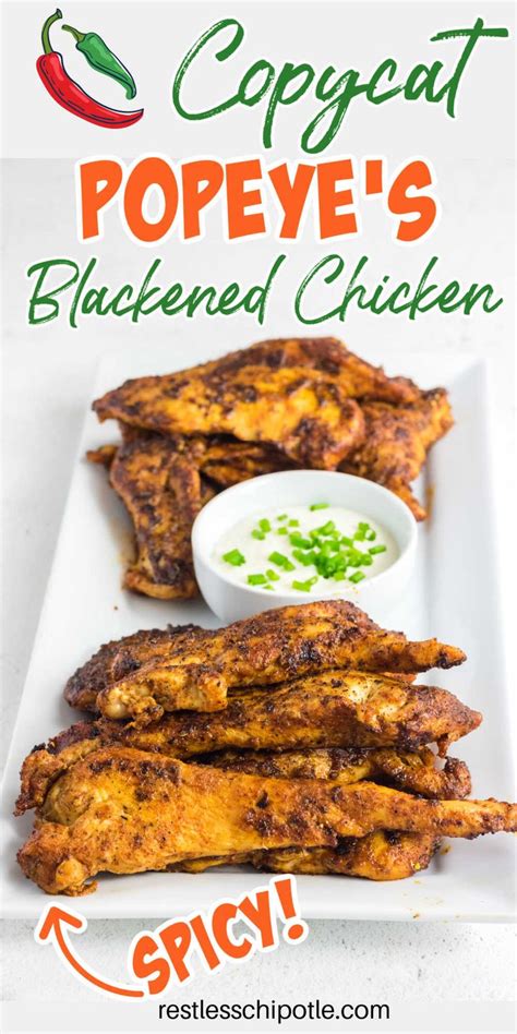 Popeye's Blackened Chicken Recipe | Recipe in 2022 | Blackened chicken recipe, Popeyes blackened ...