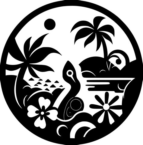 Hawaii - Black and White Isolated Icon - Vector illustration 23567800 ...