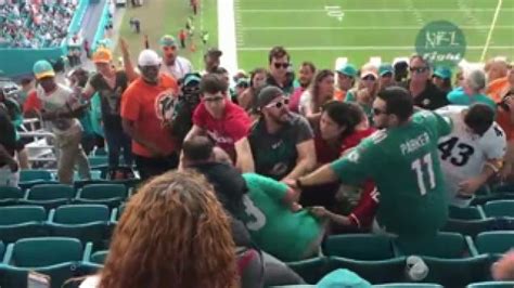 NFL fights Fan Fight at Miami Dolphins vs San Francisco 49ers... - Wtf ...