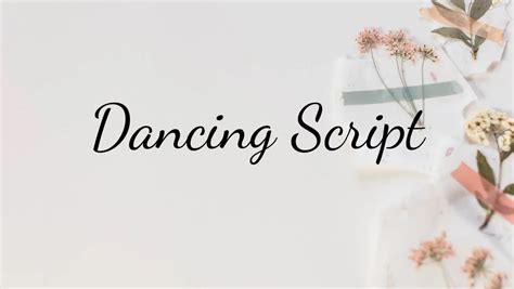 Dancing Script Font Free Download