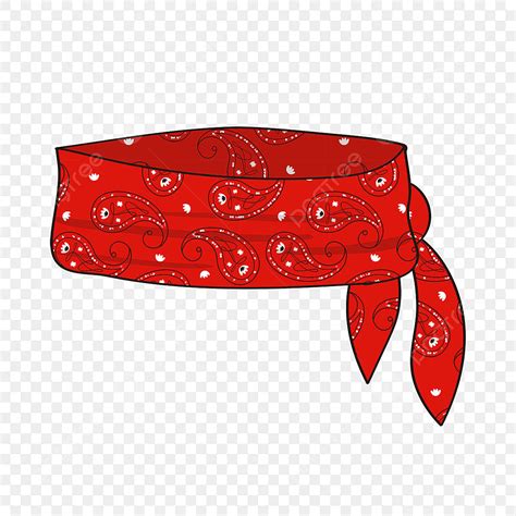 Paisley Bandana Pattern Vector Hd PNG Images, Bandana Clip Art Red Paisley Texture, Bandana ...