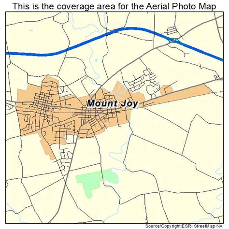 Aerial Photography Map of Mount Joy, PA Pennsylvania