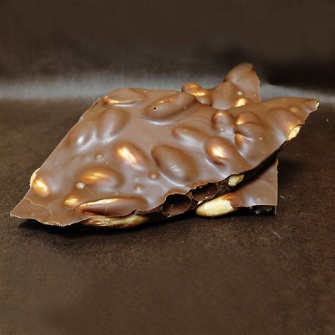 Milk Chocolate Almond Bark » Annegret's Fine European Chocolates