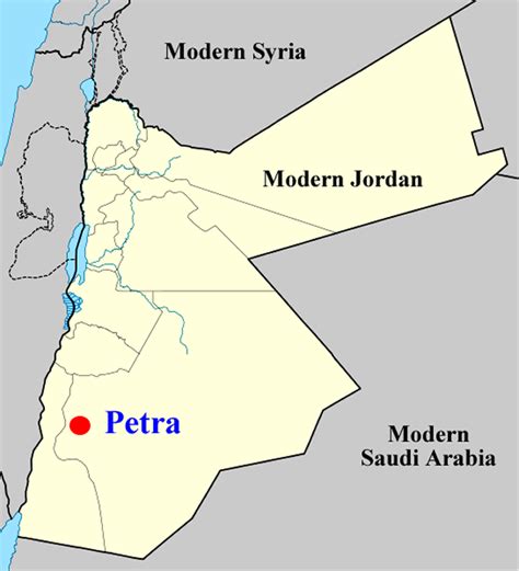 Picture Information: Map of Petra Kingdom