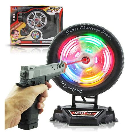 Mini Gun Laser Game Toys For Boys Infrared Ray Guns Shooting Toy with Flashing Sounding Tire ...