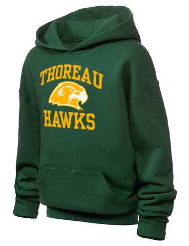 Thoreau High School Hawks JERZEES Youth Hooded Sweatshirt