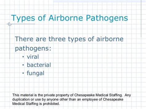 Airborne Pathogens