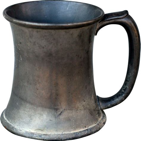 Rare 1902 Pewter Wrestling Trophy Mug from redmoonantiques on Ruby Lane