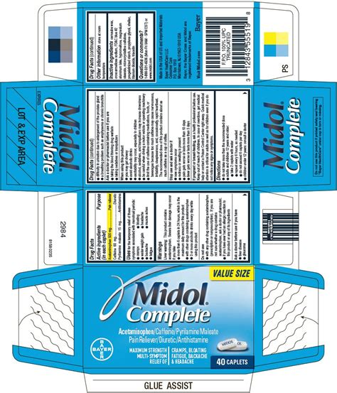 Midol Complete (tablet) Bayer HealthCare LLC.