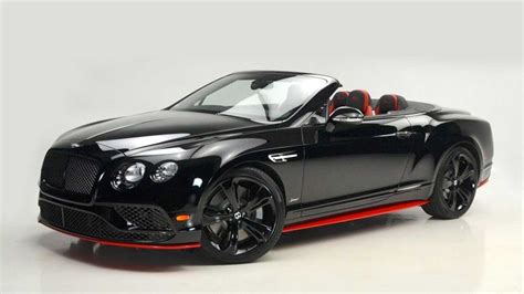 2017 Bentley Continental GT Speed Convertible Black Edition For Sale