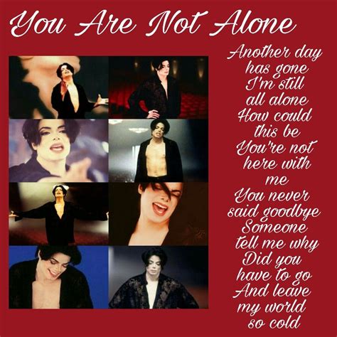 Michael Jackson You Are Not Alone Lyrics - DevontuHanna