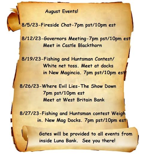 August Events! - Ultima Online Forums