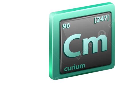 Curium A Chemical Element Displaying Its Atomic Number Symbol And Mass ...