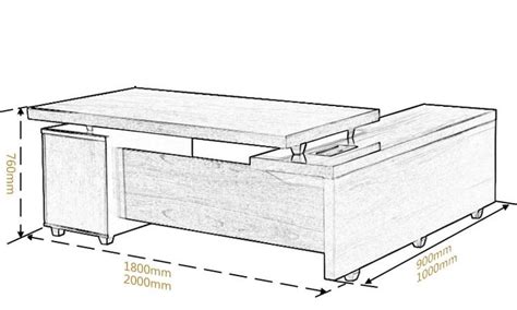 modern glass executive desk with two sided+standard office desk dimensions (With images ...