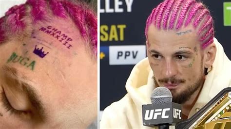 Sean O'Malley Gets 'Champ' Tattoo On His Forehead Following UFC 292 ...