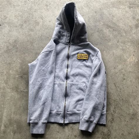 Volcom Men's Grey Hoodie | Depop