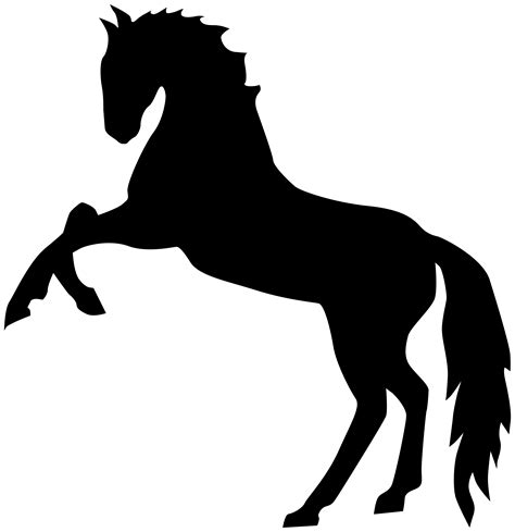 Mustang Stallion Clip art - Standing Horse Silhouette PNG Transparent ...