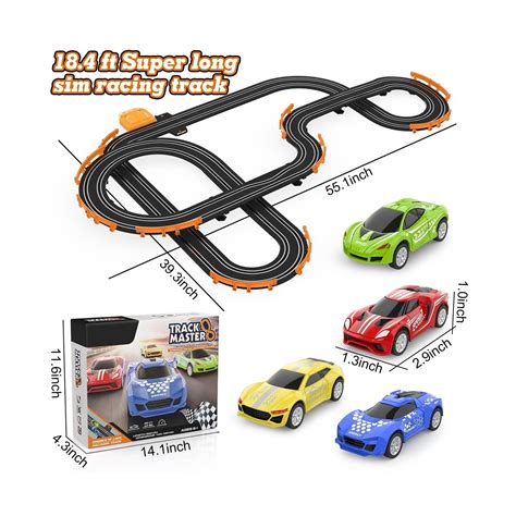 Slot Car Race Track Sets with 4 High-Speed Slot Cars, Battery or Electric Rac... | eBay