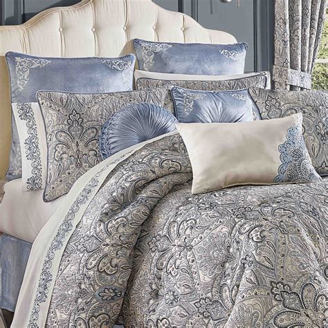 J Queen Alexis Powder Blue 4-Piece Comforter Set – Latest Bedding