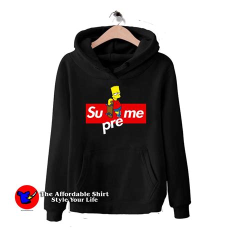 Get Buy Bart Simpson Supreme Hoodie Cheap - On Sale