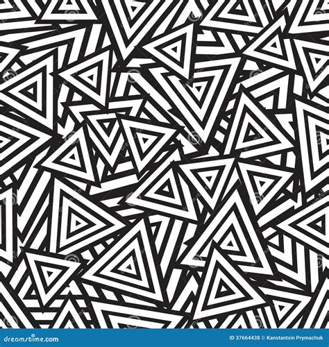 Abstract Black And White Seamless Pattern. Vector Royalty Free Stock Photos - Image: 37664438