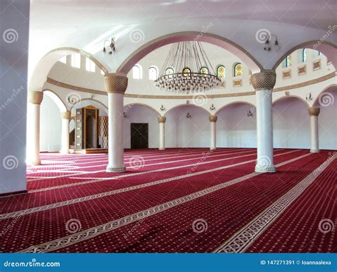 Kiev, Ukraine - October 8, 2018: Hall for Prayer Inside the Muslim ...