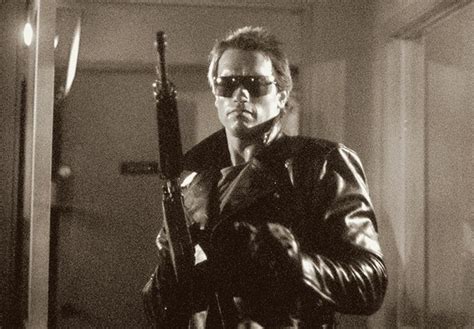 Behind the scenes Arnold Schwarzenegger (Terminator CSM 101) - «The Terminator» © 1984 in 2023 ...